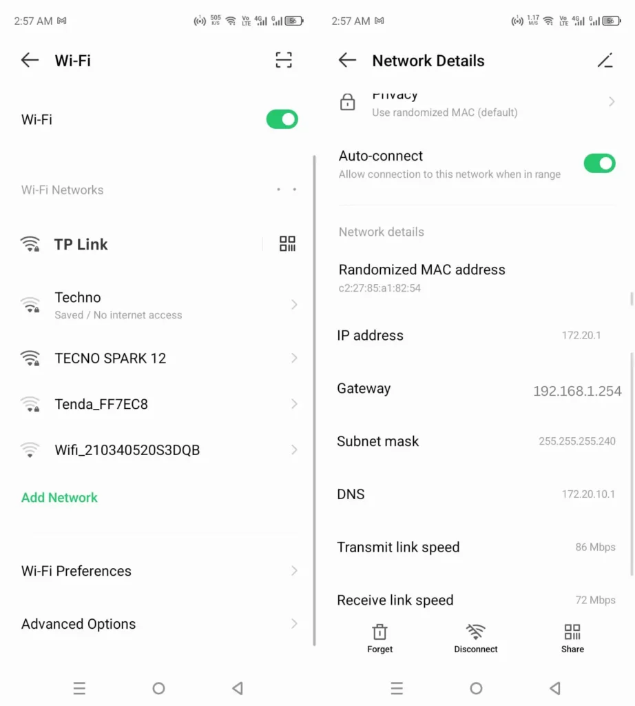 find your router default ip via android mobile